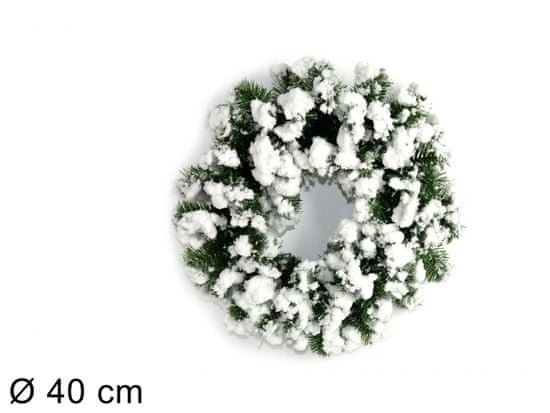 DUE ESSE božični snežni venec, Ø 40 cm