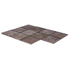 Vidaxl Talne plošče 11 kosov 30x30 cm trden predelan les