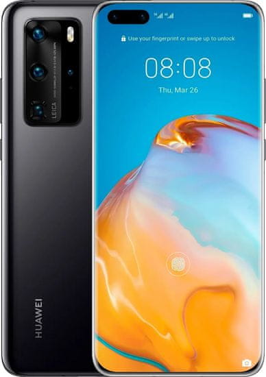 Huawei P40 Pro GSM telefon, 256 GB, črn