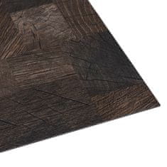 Greatstore Samolepilne talne plošče 20 kosov PVC 1,86 m2 struktura lesa