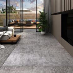 Vidaxl Samolepilne PVC talne plošče 5,21 m2 2 mm betonsko sive barve