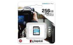 Kingston Canvas Go! Plus SD spominska kartica, 256 GB - odprta embalaža