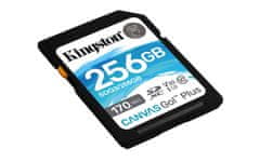 Kingston Canvas Go! Plus SD spominska kartica, 256 GB - odprta embalaža