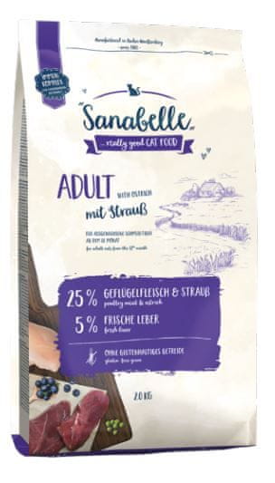 Sanabelle Adult suha hrana za mačke, noj, 2 kg