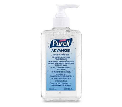 Purell Advanced Gel sredstvo za dezinfekcijo rok, 300 ml, s potisno črpalko