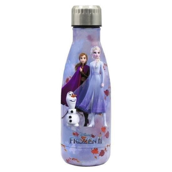 Puro Disney Frozen steklenica Elsa-Anna-Olaf, 500 ml, roza