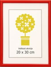 Karako Foto okvir 20x30 cm, plastika, stenski, 95 rdeč