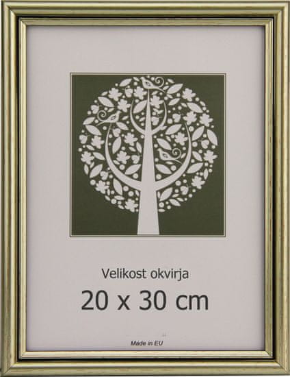 Karako Foto okvir 20x30 cm, plastika, stenski, 56 srebrn