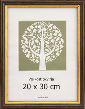 Karako Foto okvir 20x30 cm, plastika, stenski, 56 rjav.