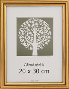 Karako Foto okvir 20x30 cm, plastika, stenski, 56 zlat