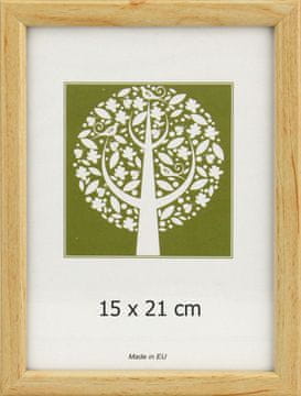 Karako Foto okvir 15x21 cm, plastika, namizni, stenski, 10-A natur