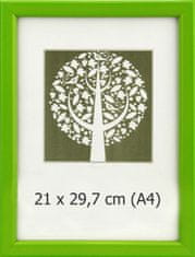 Foto okvir 21x29,7 cm, plastika, stenski, 10-A zelena