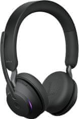 Jabra brezžične slušalke Evolve2 65, USB-A Black MS Teams Stereo