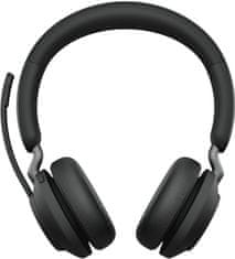 Jabra brezžične slušalke Evolve2 65, USB-A Black MS Teams Stereo