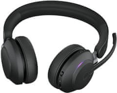 Jabra brezžične slušalke Evolve2 65, USB-A Black MS Teams Stereo