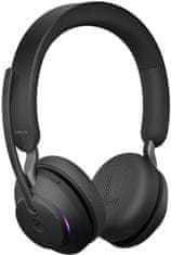 Jabra brezžične slušalke Evolve2 65, USB-A Black MS Teams Stereo