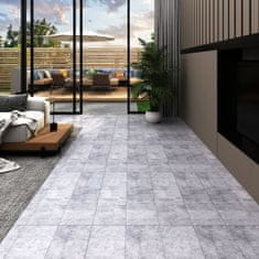 Vidaxl PVC talne plošče 5,26 m2 2 mm cementno sive