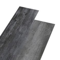 Vidaxl PVC talne plošče 4,46 m2 3 mm svetleče sive