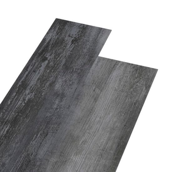 Vidaxl PVC talne plošče 5,26 m2 2 mm svetleče sive