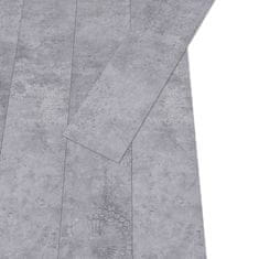 Vidaxl PVC talne plošče 5,26 m2 2 mm cementno sive
