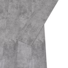 Vidaxl PVC talne plošče 4,46 m2 3 mm cementno rjave