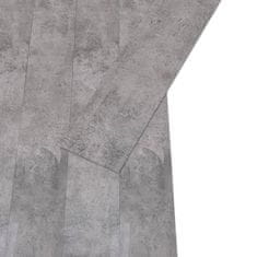 Vidaxl PVC talne plošče 4,46 m² 3 mm samolepilne cementno rjave