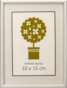 Karako Foto okvir 10x15 cm, plastika, namizni, stenski, 95 bel