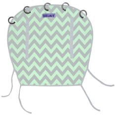 Dooky Obojestranski zaslon Mint/Grey Chevron