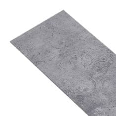 Vidaxl PVC talne plošče 5,26 m2 2 mm cementno sive
