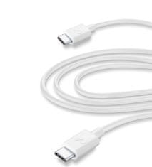 CellularLine USB-C na USB-C kabel, 3 m, bel
