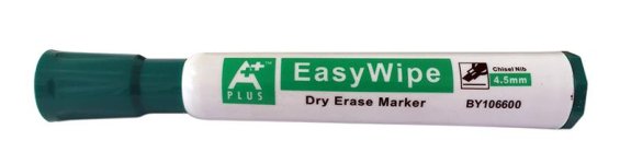 Aplus EasyWhipe C marker za belo tablo, prirezana konica, zelen
