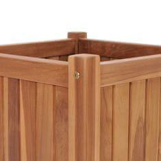 Vidaxl Visoka greda 50x50x50 cm trdna tikovina