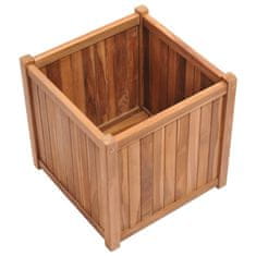 Vidaxl Visoka greda 50x50x50 cm trdna tikovina