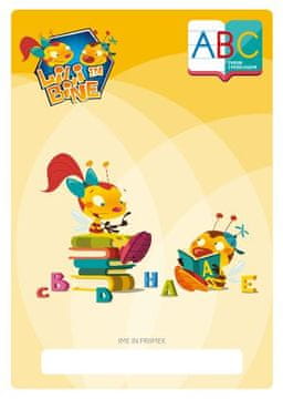 Lili in Bine šolski zvezek ABC, A4, črtni, z velikimi tisk. črkami