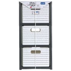 Rotho Country predalnik, plastičen, 3-nadstropni, 54 l, bel