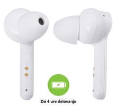 Trevi HMP 12E07 AIR mini Bluetooth 5.0 slušalke z mikrofonom, bele