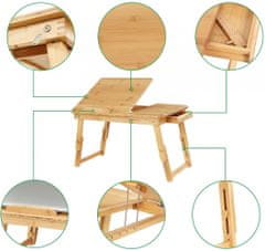 Artenat Pisarniška miza Victor, bambus