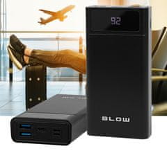 Blow PB40A polnilna baterija, 40.000 mAh, Polymer baterija, hitro polnjenje 3.0, LED zaslon, USB-C, črna