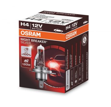 Osram H4 Night Breaker Silver +100% 1 kos