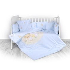 Lorelli Otroška posteljnina 140x70 cm set 5 kosi. RANFORCE BEAR PARTY BLUE