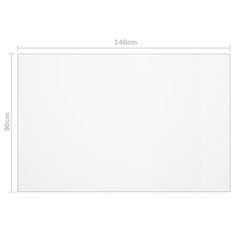 Vidaxl Zaščita za mizo mat 140x90 cm 2 mm PVC