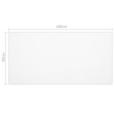 Greatstore Zaščita za mizo mat 180x90 cm 2 mm PVC