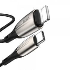 BASEUS Yiven Pro USB-C na Lightning kabel, QC 3.0, 1m, črn (CATLSP-01)