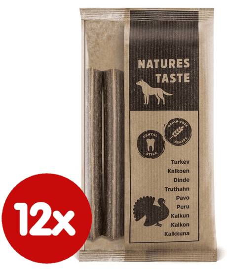 Tommi dodatna krma za pse Natures Taste GF Dental sticks, 12x140 g