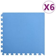 Greatstore Talne podloge 6 kosov 2,16 ㎡ EVA pena modre barve