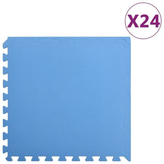 Greatstore Talne podloge 24 kosov 8,64 ㎡ EVA pena modre barve