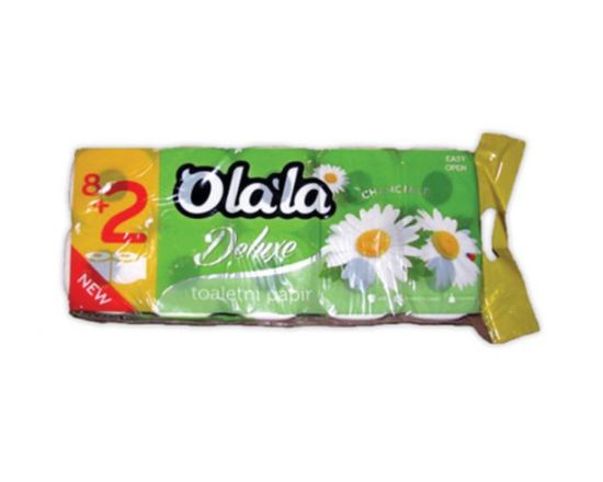 OLALA Kamilica toaletni papir, 3-slojni, 10 rolic, bel