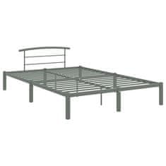 Vidaxl Posteljni okvir siv kovinski 120x200 cm