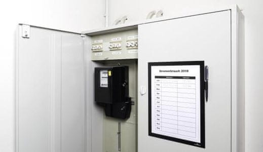 Durable Duraframe Magnetic Note okvir, A4, črn