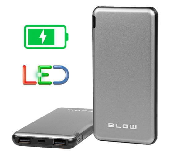 Blow PB20A Powerbank prenosna baterija, 20000 mAh, črna/srebrna - Odprta embalaža